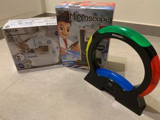Pack infantil: Máquina coser,Microscopio y simón