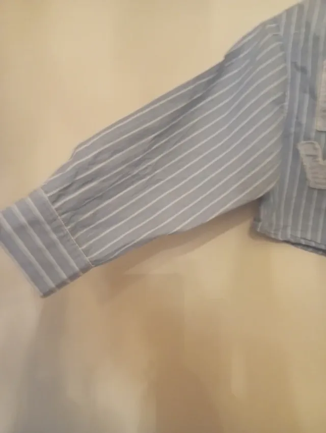 Blusa niña Zara rayas y parches 8-9 años