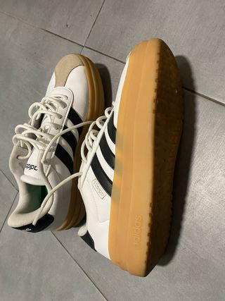 Zapatillas Adidas VL Court Bold Mujer Beige/Blanco