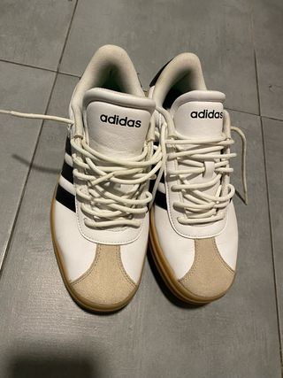 Zapatillas Adidas VL Court Bold Mujer Beige/Blanco