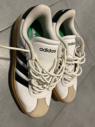 Zapatillas Adidas VL Court Bold Mujer Beige/Blanco