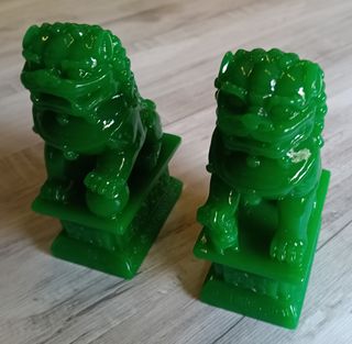 Lote Pareja de Leones Chinos Foo . NUEVOS