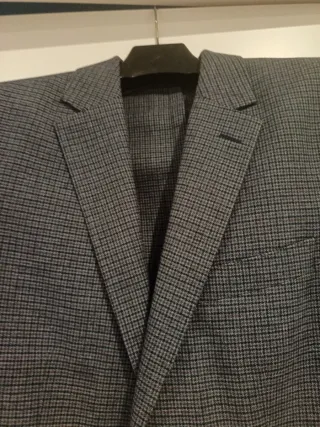 Chaqueta Hackett Gris, cuadro azul marino y granat