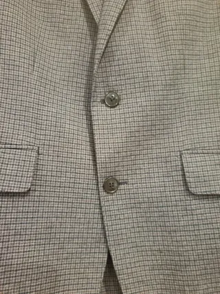 Chaqueta Hackett Gris, cuadro azul marino y granat