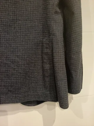 Chaqueta Hackett Gris, cuadro azul marino y granat