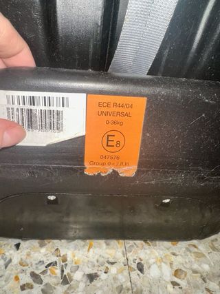 Silla de coche BQS negra