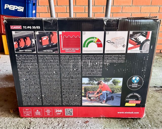 Generador Eléctrico Gasolina Einhell TC-PG 35/E5