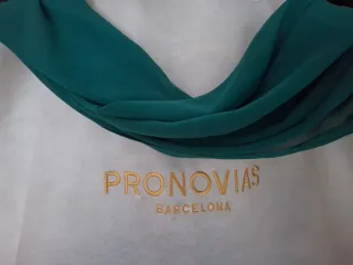 Vestido de fiesta Pronovias verde agua