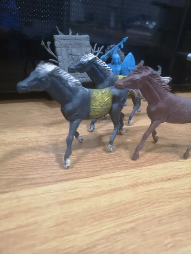 Caballos, cartel e indio años 70