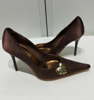 Décolleté Raso bronzo Tg. 38