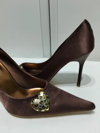 Décolleté Raso bronzo Tg. 38