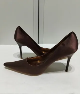 Décolleté Raso bronzo Tg. 38