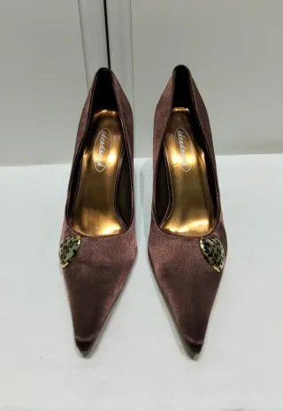 Décolleté Raso bronzo Tg. 38