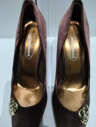 Décolleté Raso bronzo Tg. 38