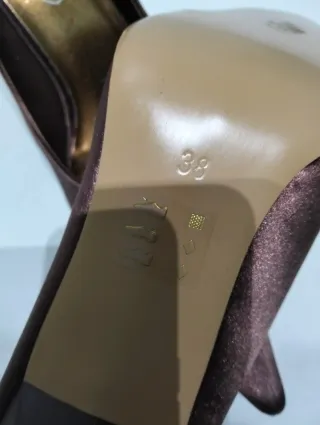 Décolleté Raso bronzo Tg. 38