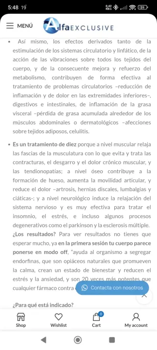 Camilla de andulación HHP NaturEnergy