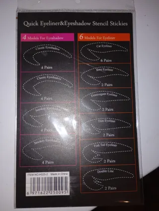 Plantillas Maquillaje Ojos Stencil Stickies
