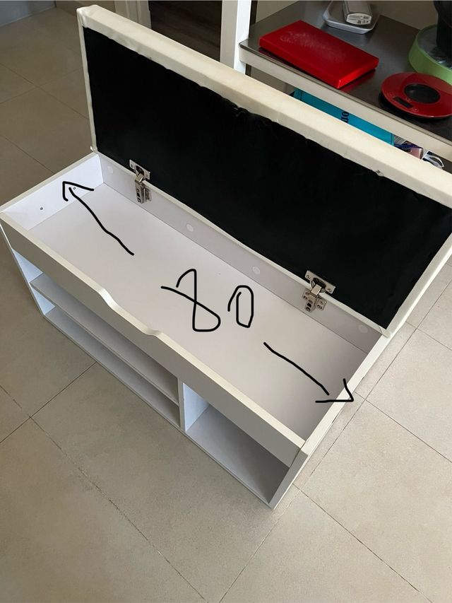 2 Muebles Auxiliares Blancos