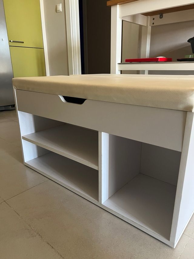2 Muebles Auxiliares Blancos