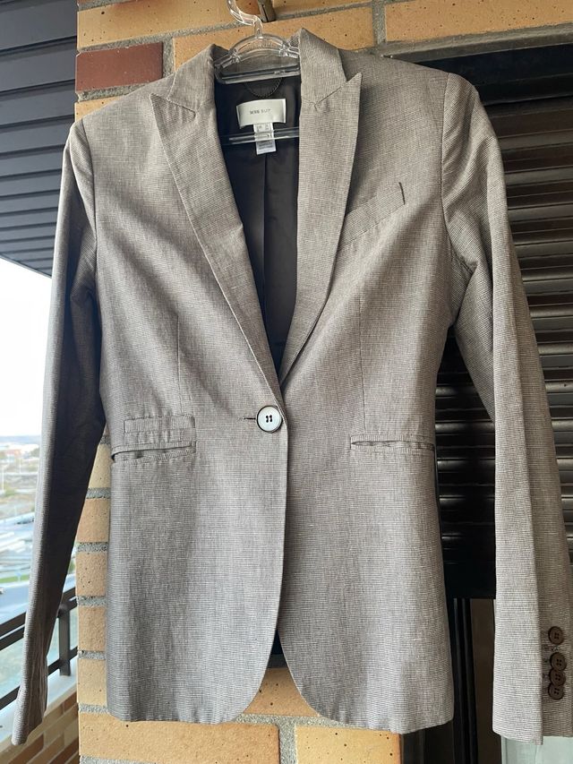 Chaqueta americana Nine West gris Talla S