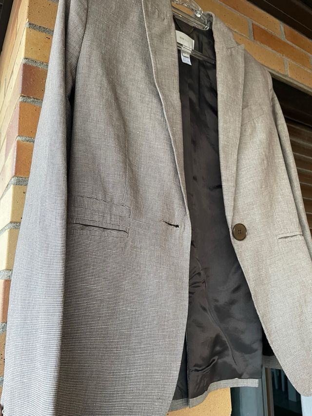 Chaqueta americana Nine West gris Talla S