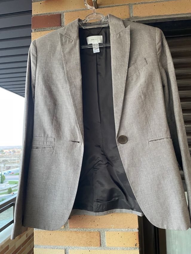 Chaqueta americana Nine West gris Talla S