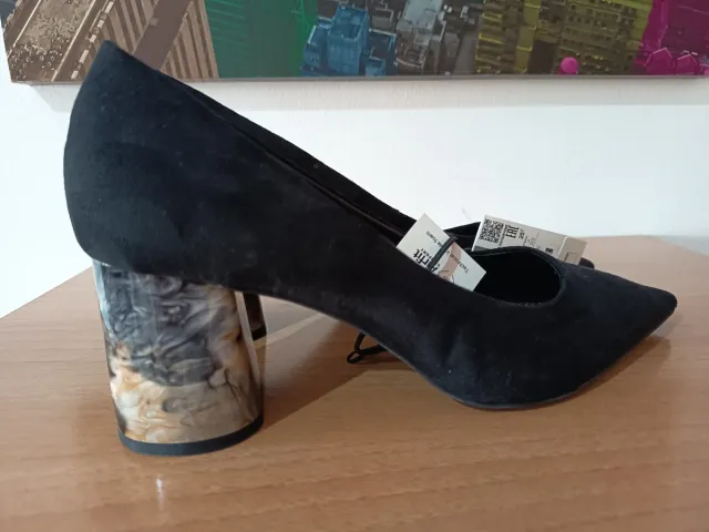 Zapatos de tacón negros T.41