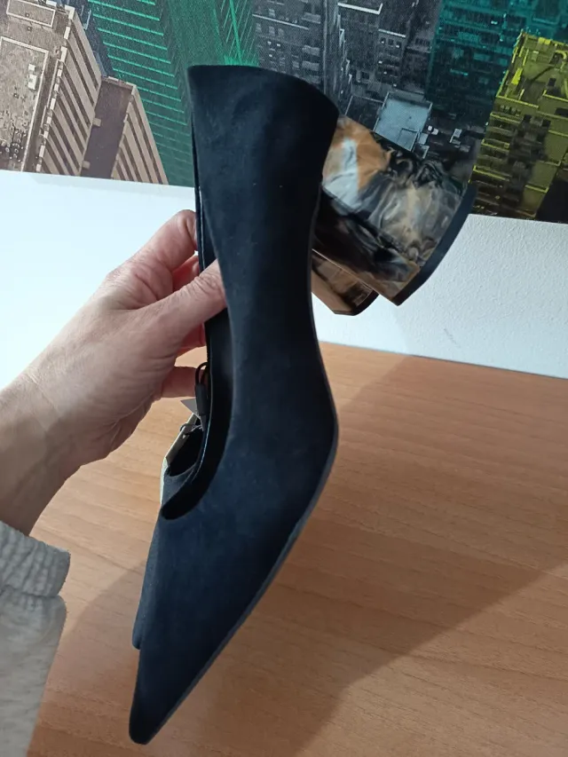 Zapatos de tacón negros T.41