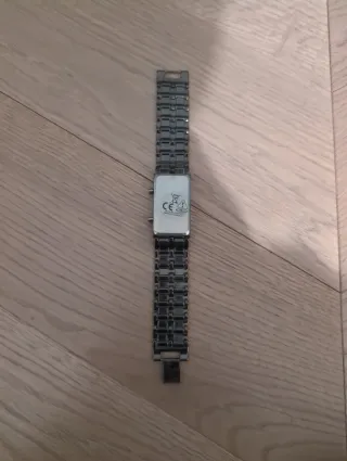 Braccialetto digitale LED rosso/argento