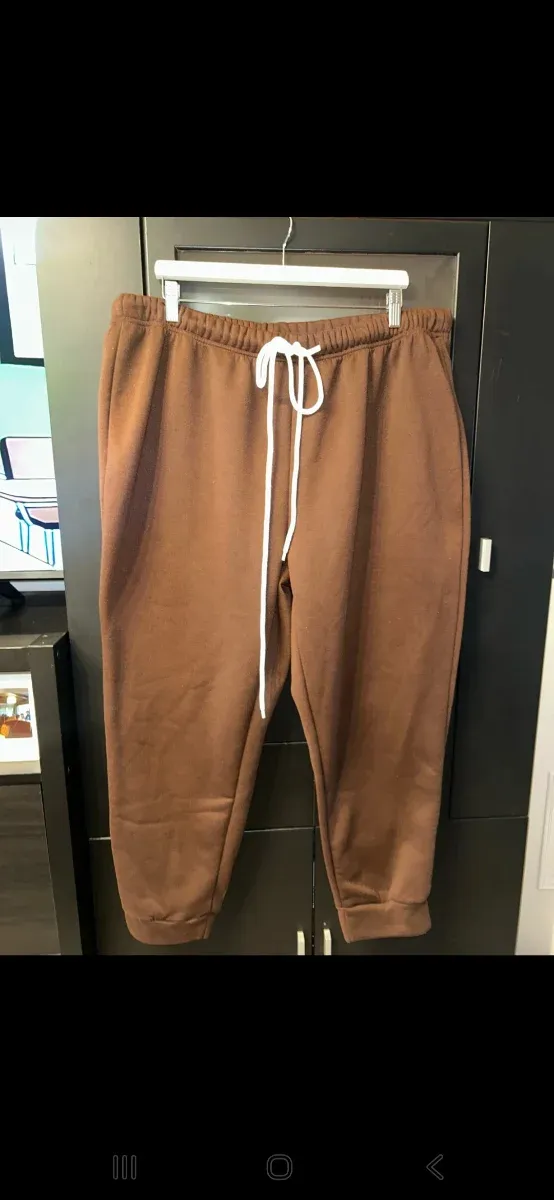 Pantalones Jooger Marrón Chocolate Talla 3XL