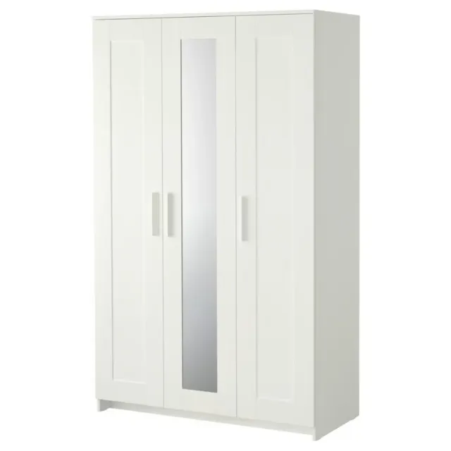 Armario Brimnes 3 puertas Ikea blanco espejo