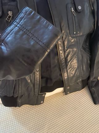 Cazadora Piel LAURA VITA Negra