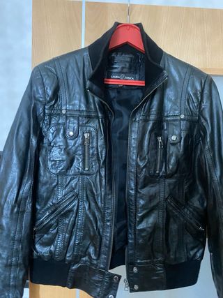 Cazadora Piel LAURA VITA Negra