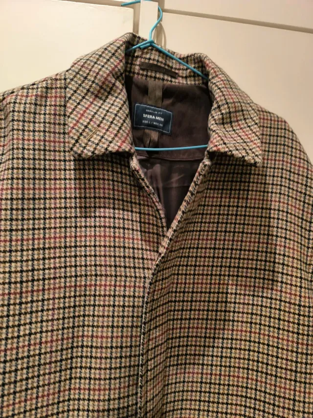 Abrigo Sfera cuadros talla L