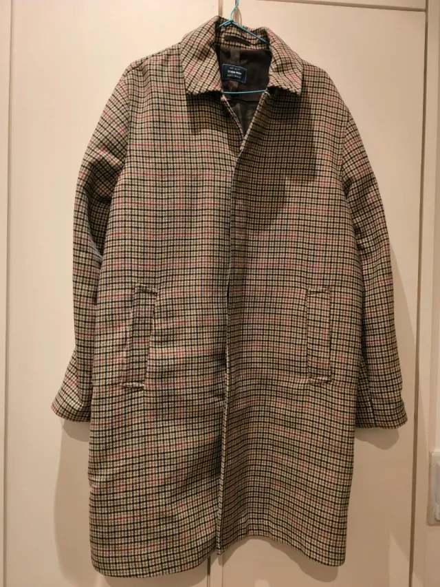 Abrigo Sfera cuadros talla L