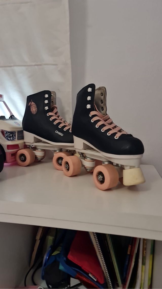 Patines Oxelo Talla 36 Negro Rosa