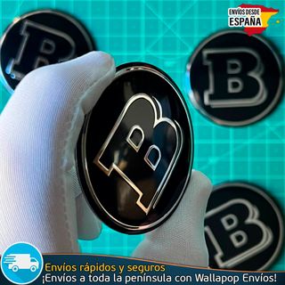 Emblema Brabus 56mm Pegatina Tapa Tapacubo Llanta