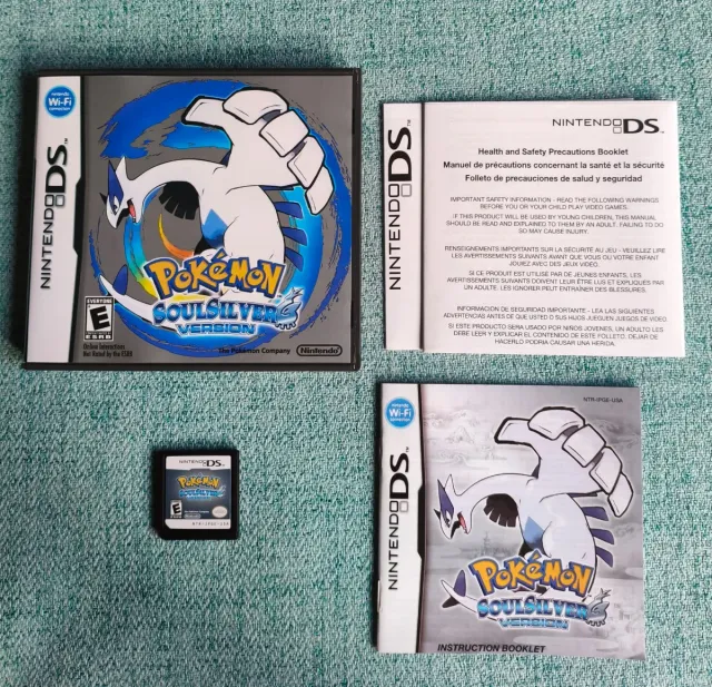 Pokemon SoulSilver Nintendo DS Cartucho y Manuales