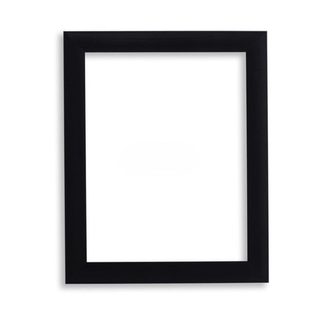 Marcos de fotos de madera negro.