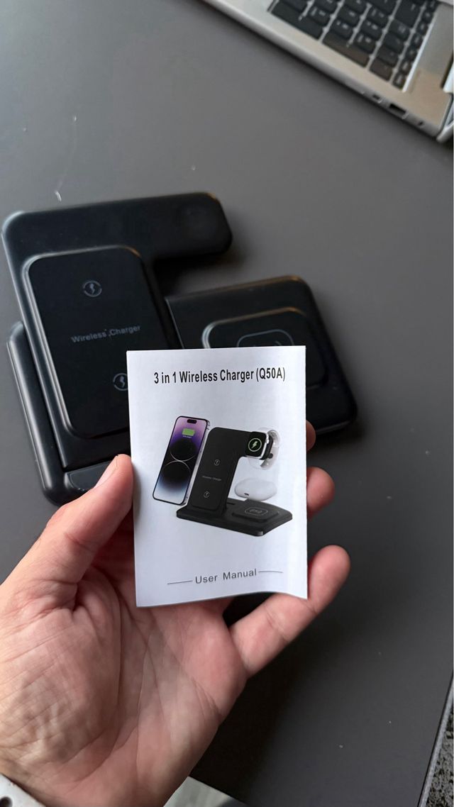 Cargador 3 en 1: Móvil, Watch, AirPods