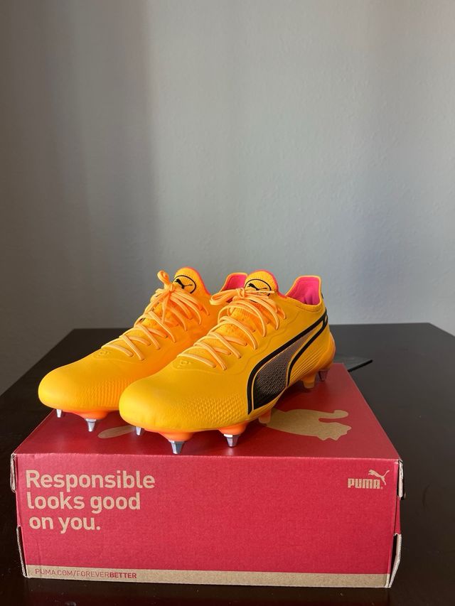 Puma King Ultimate SG Naranja/Amarillo