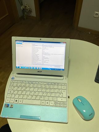 Acer Aspire One Blanco/Turquesa