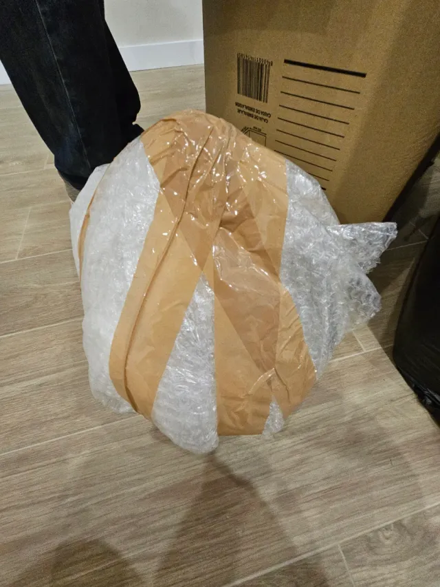 3 lámparas colgante globo cristal y plástico