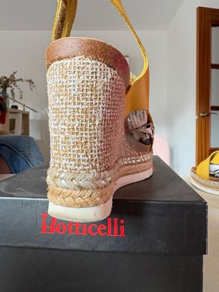 Sandalias cuña Botticelli Piel, talla 39