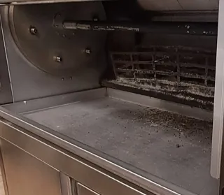 Asador de pollos industrial carbón