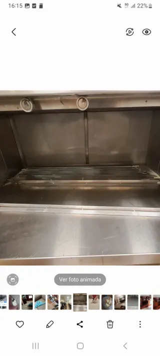 Asador de pollos industrial carbón