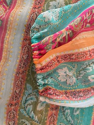 Blusa gasa semitransparente estampada