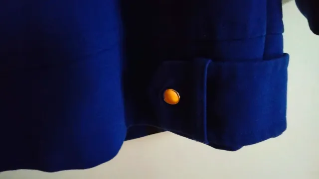 Chaqueta azul estilo marinero