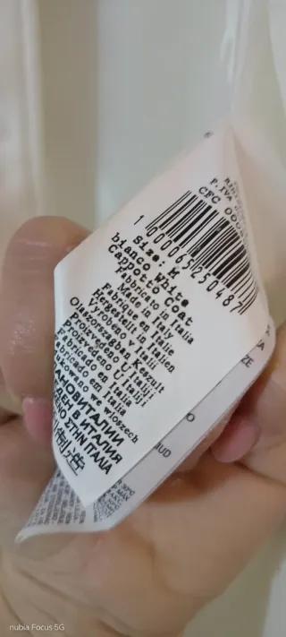 Cappotto bianco elegante