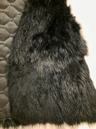 Gilet pelliccia nero